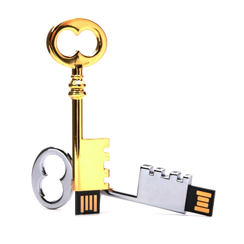 Memoria USB metálica con forma de llave maestra, imagen 1