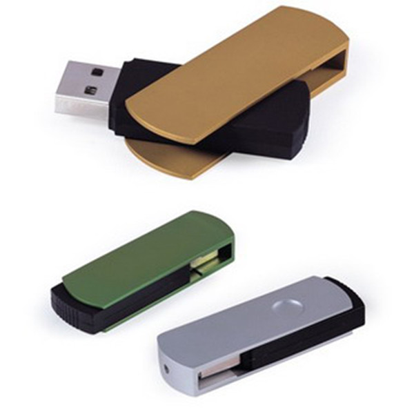 Memoria USB giratoria de aluminio