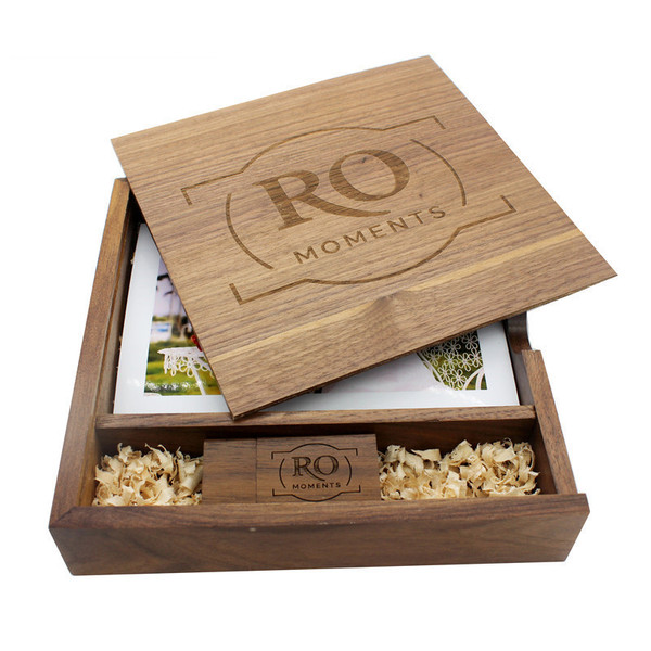 Caja deslizante de madera o bambú