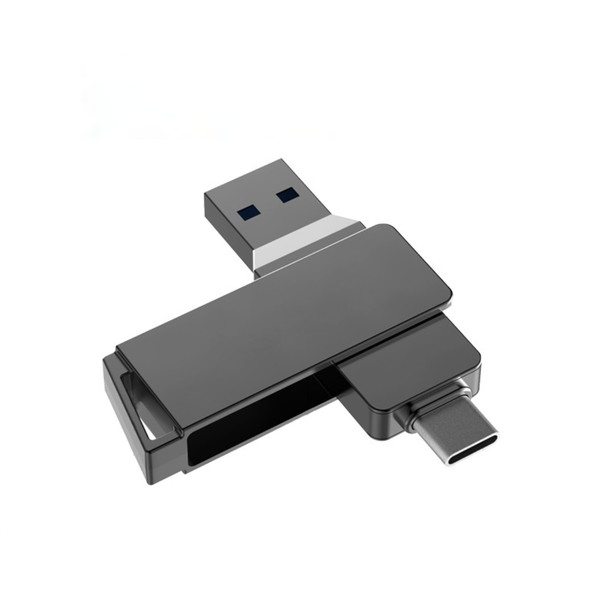 Memoria USB OTG con mecanismo giratorio y conectores USB-A y USB-C