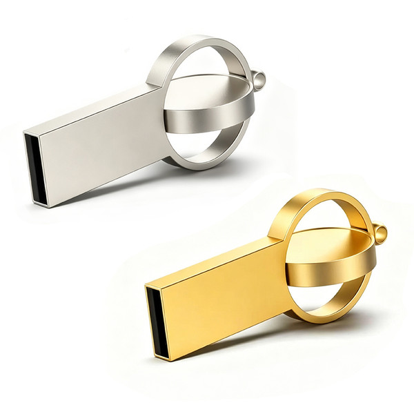 Memoria USB metálica giratoria