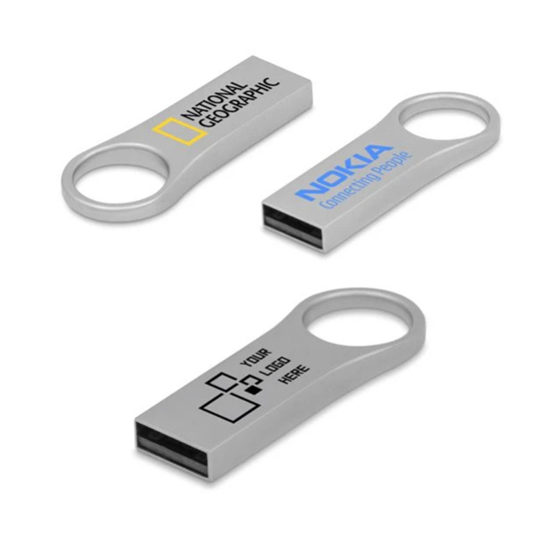 Memoria USB metálica con anilla, imagen 1