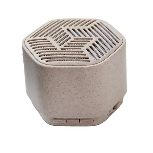 Altavoz inalámbrico Bluetooth de paja de trigo y ABS