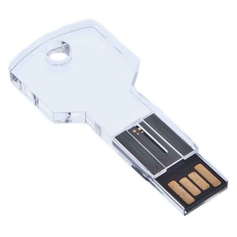 Memoria USB de vidrio con forma de llave, imagen 1