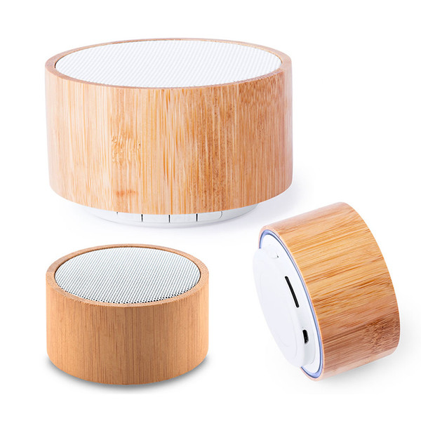 Altavoz inalámbrico de bambú y ABS