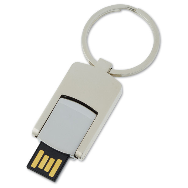 Memoria USB metálica abatible con anilla
