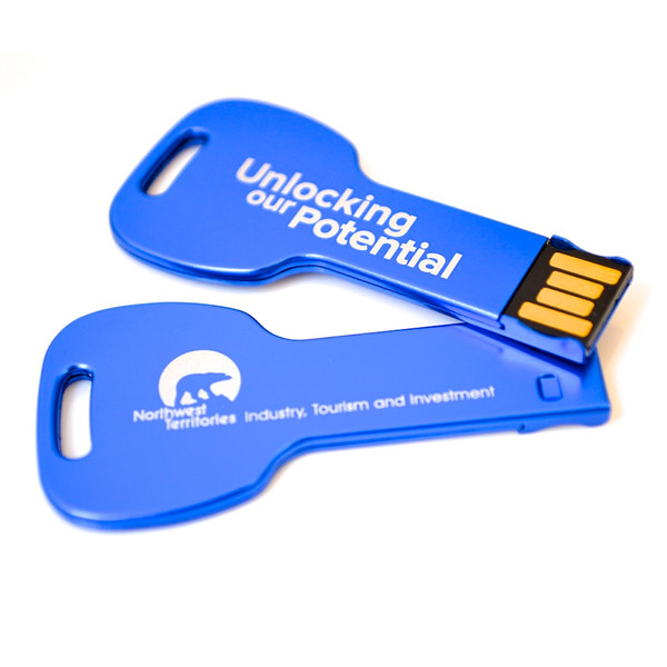 Memoria USB con forma de llave ovalada