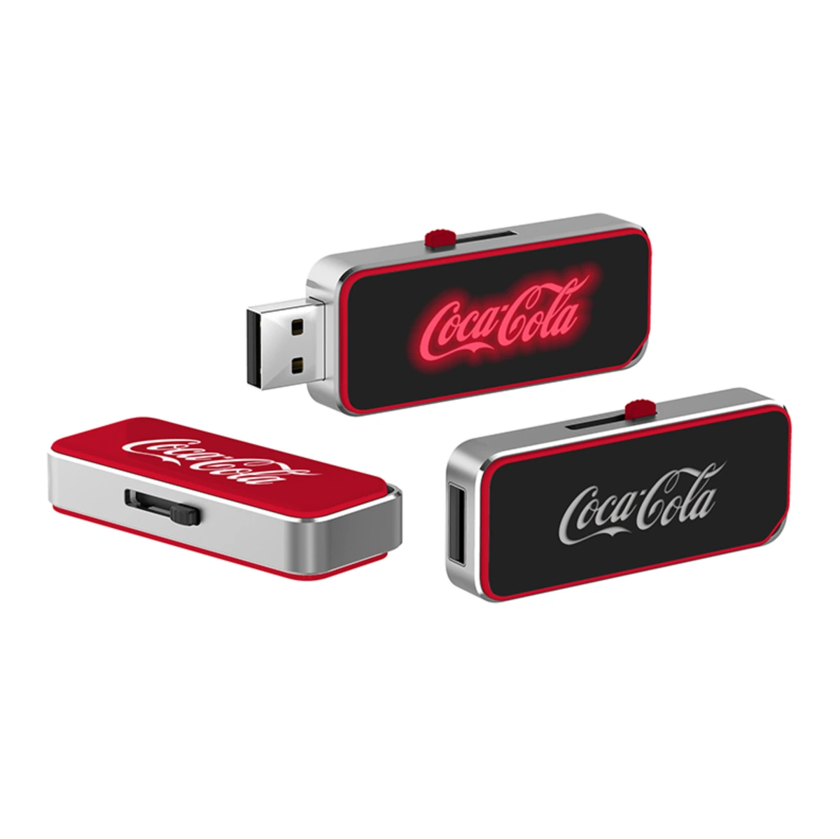 Memoria USB deslizante con luz, imagen 1