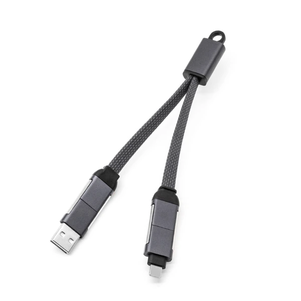 Cable de carga 4 en 1 con llavero